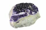 Purple Cubic Fluorite Crystal Cluster - Morocco #137158-2